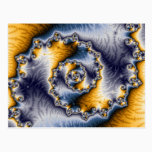 Chain Fractal Art Postcard