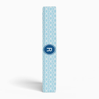 Chain Light Blue Binder