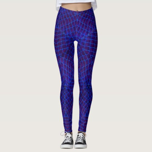 Chain link Blue Leggings