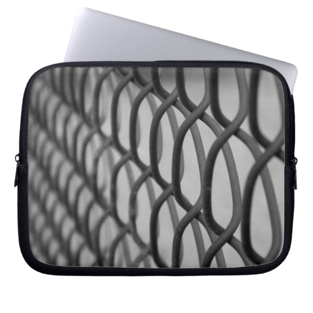 chain link fence laptop sleeve (Front)