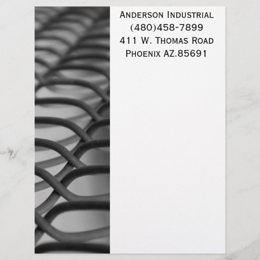 chain link fence letterhead (Front)