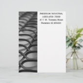 chain link fence letterhead (Standing Front)