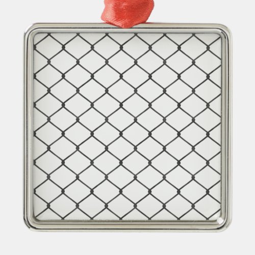 Chain Link Fence Metal Ornament