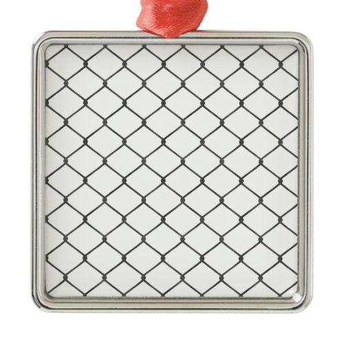 Chain Link Fence Metal Ornament