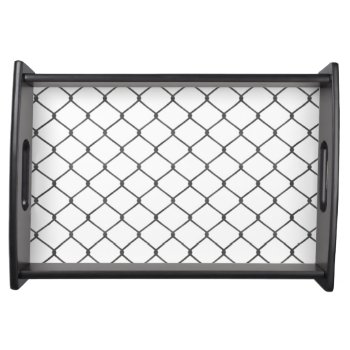 Chain Link Fence Serving Tray by expressivetees at Zazzle