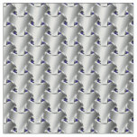 Chain Mail on Blue Fabric