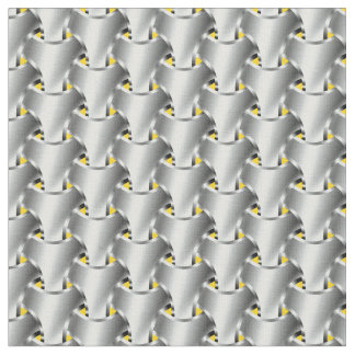 Chain Mail on Yellow Fabric