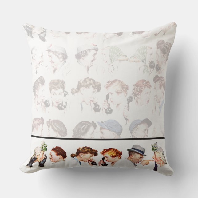 Chain of Gossip Throw Pillow (Front)