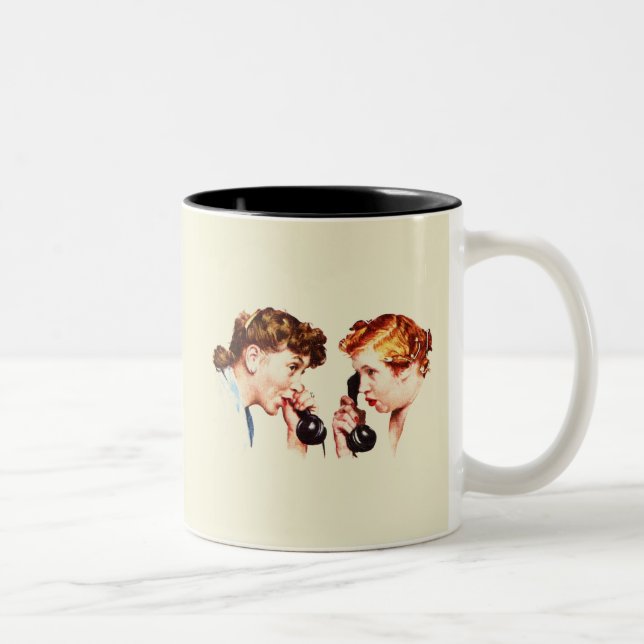 Chain of Gossip Two-Tone Coffee Mug (Right)