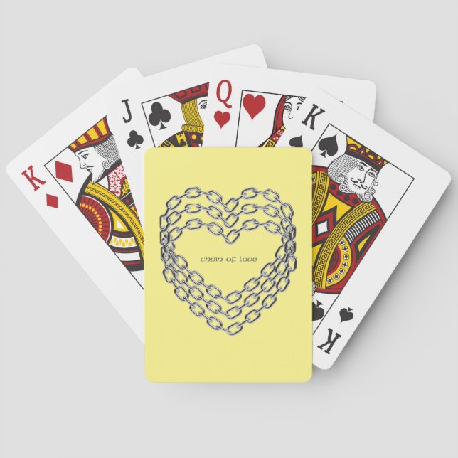 Chain Of Hearts Playing Cards (Back)