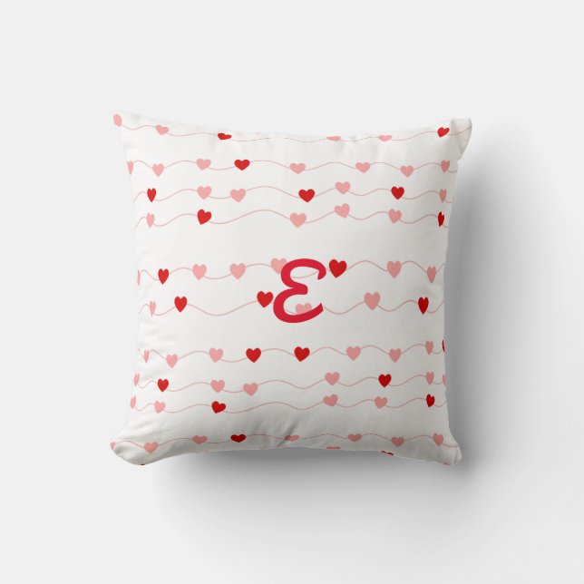 CHAIN OF HEARTS THROW PILLOW (Front)