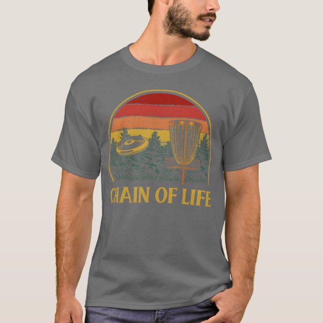 Chain of Life Disc Golf Sports Golfer Games Hobby  T-Shirt (Front)