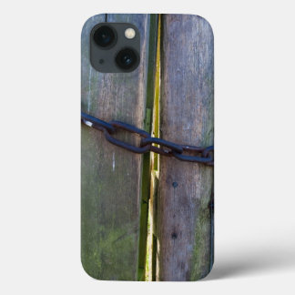Chain on wood iPhone 13 case