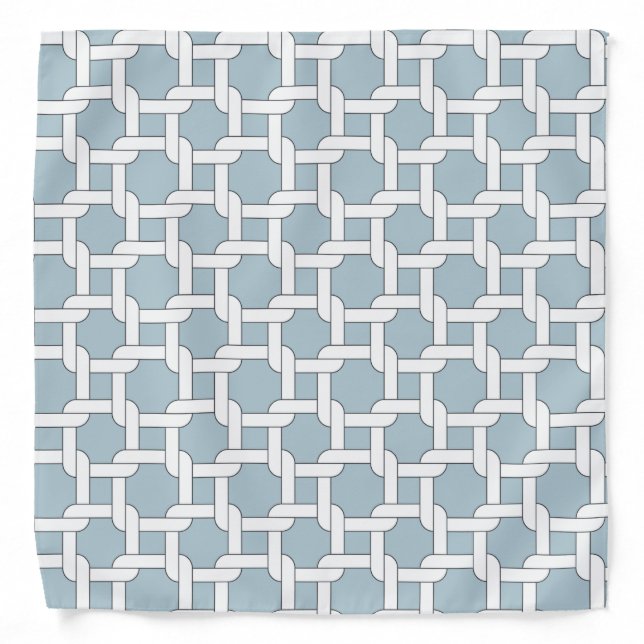 Chain Pastel Blue Formal Colorful Bandana (Front)
