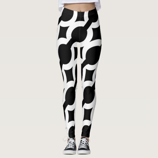 chain pattern Leggings (Front)