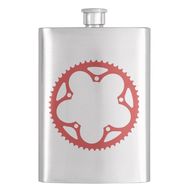 Chain Ring Hip Flask (Front)