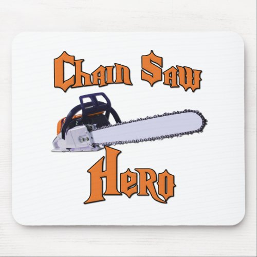 Chain Saw Hero Chainsaw Mouse Pad