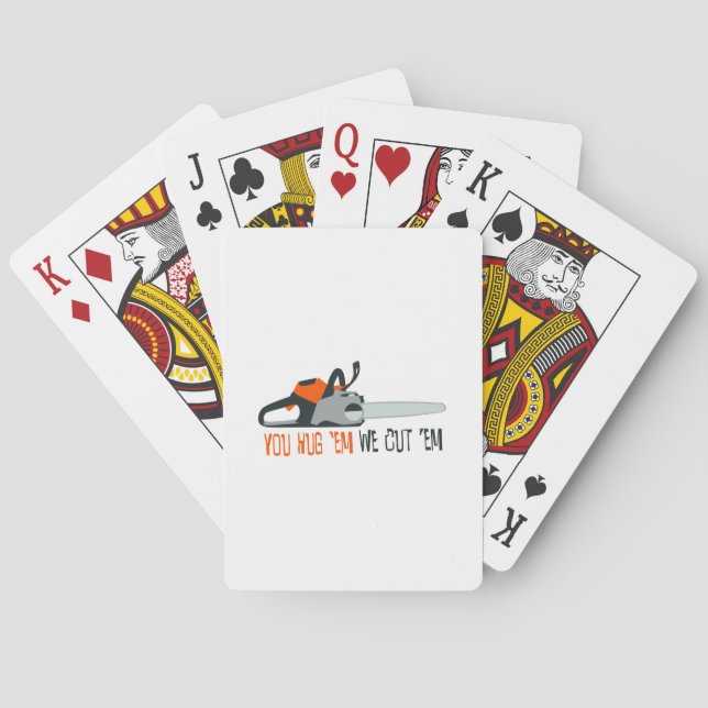 Chain Saw Poker Cards (Back)