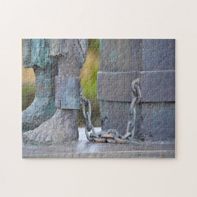 Chain Statue Guyana. Jigsaw Puzzle (Horizontal)