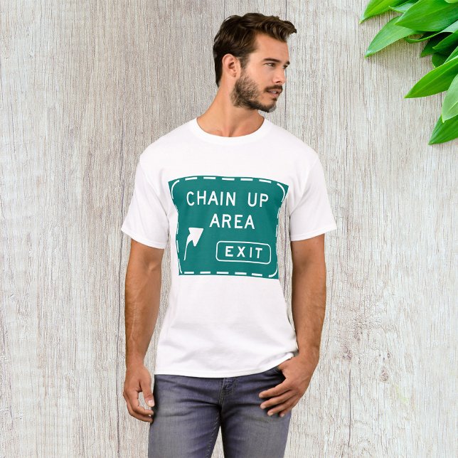 Chain Up Area Road Sign T-Shirt (Creator Uploaded)