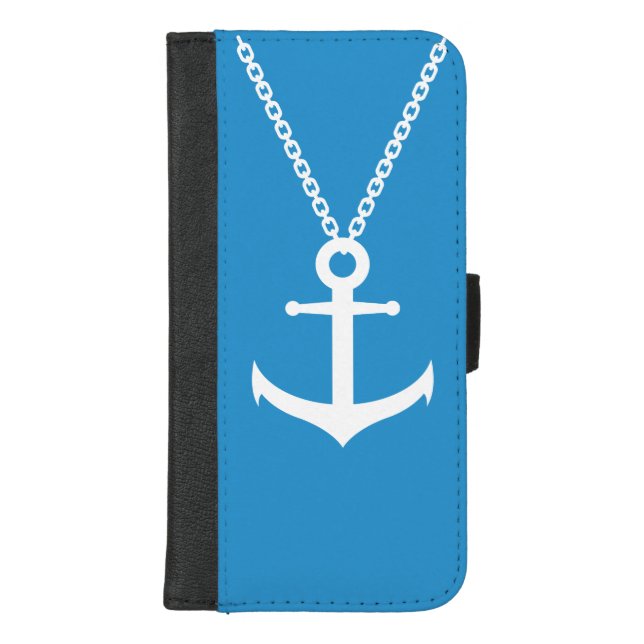 Chained anchor iPhone wallet case (Front)