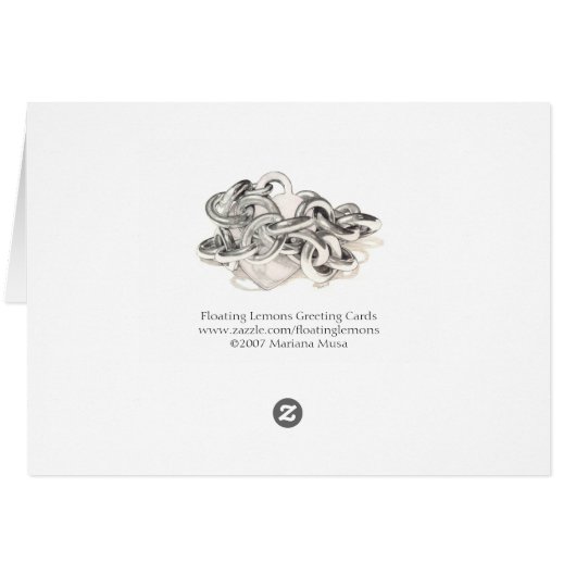 Chained Heart Card (Back Horizontal)