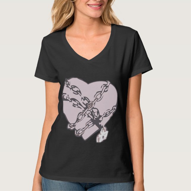 Chained Heart (Women) T-Shirt (Front)