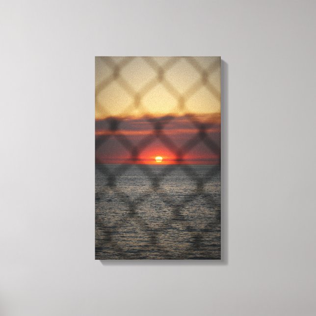 Chained Sunset Canvas Print (Front)
