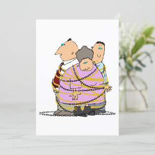 Chained Together Symbolic Unity Humor Invitation