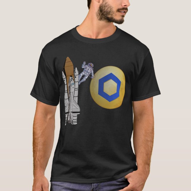 Chainlink Crypto Link Astronaut T-Shirt (Front)