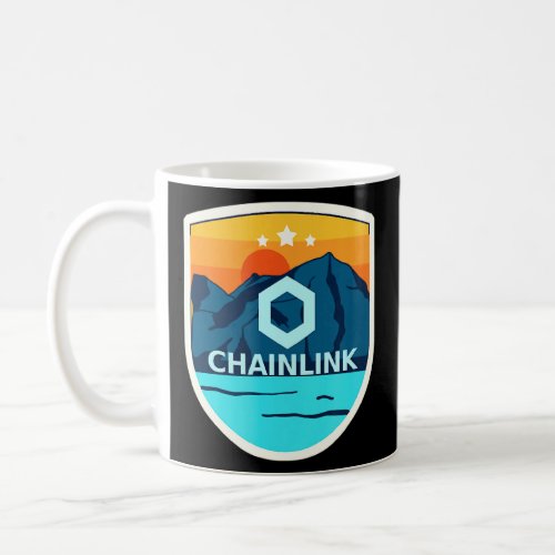 Chainlink Link Mountain Badge Crypto Currency Sunr Coffee Mug