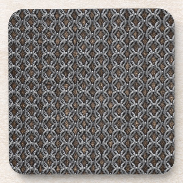 Chainmail Drink Coaster (Front)