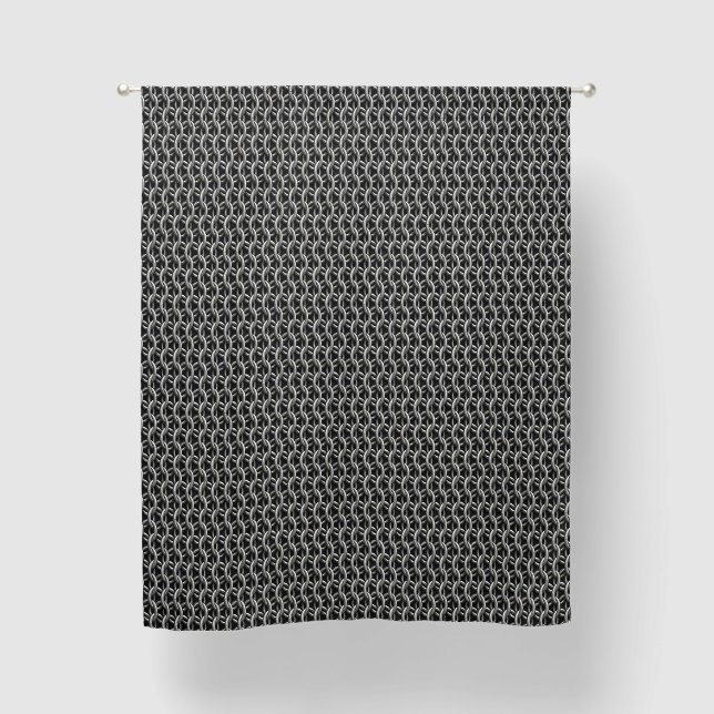 Chainmail Medieval Armor Blackout Curtains (Front)