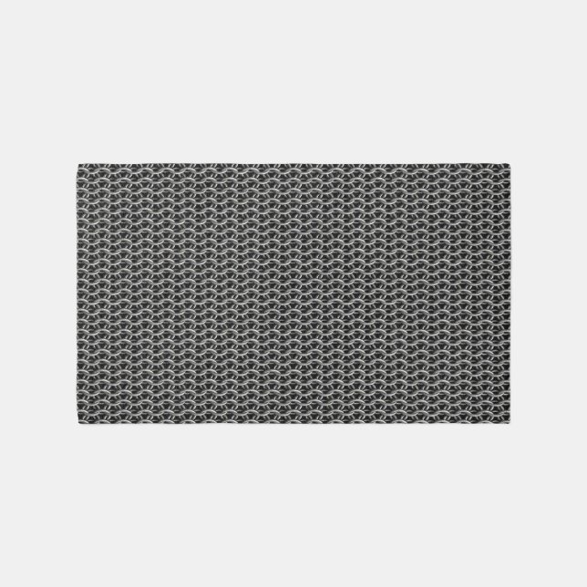 Chainmail Medieval Armor Rug (Front)
