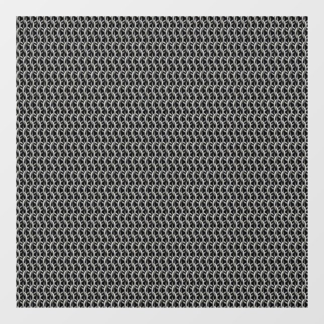 Chainmail Medieval Armor Window Cling (Sheet)