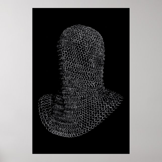 Chainmail Warrior Hood Poster (Front)