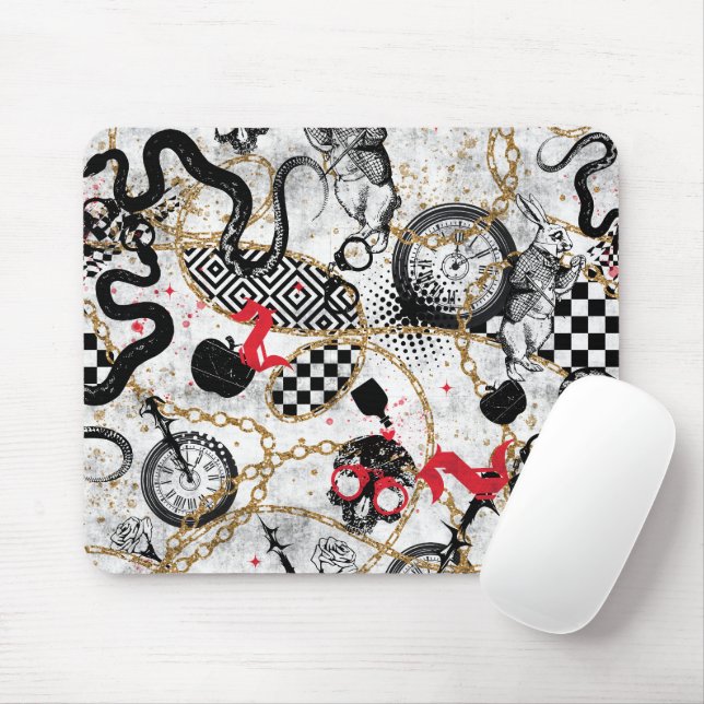 Chains ans skulls mouse pad (With Mouse)