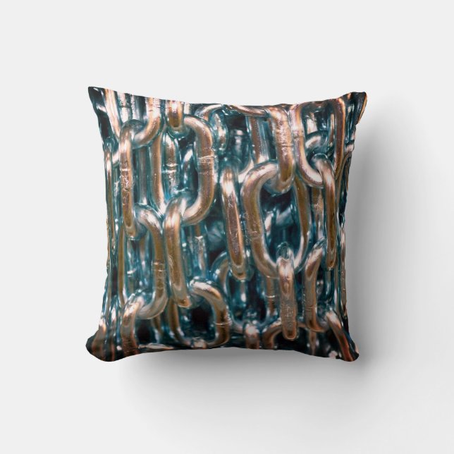 Chains Throw Pillow (Front)