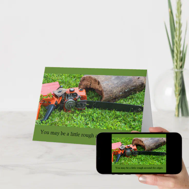 Chainsaw Birthday Card Zazzle