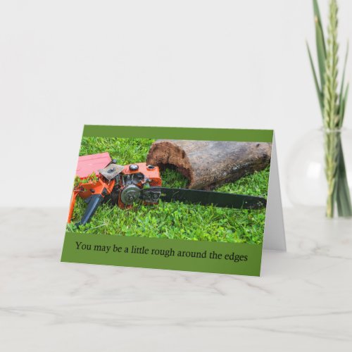 Chainsaw Birthday Card