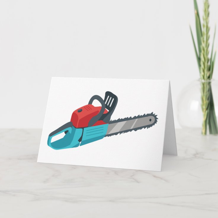 Chainsaw Card Zazzle