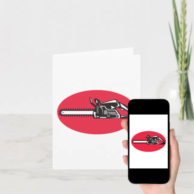 Chainsaw Card Zazzle