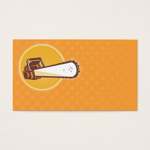 chainsaw front business card templates
