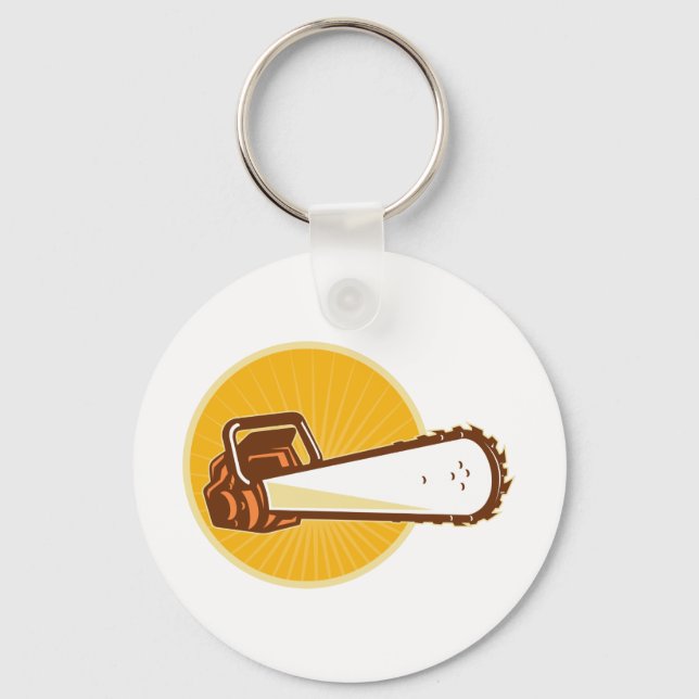 chainsaw front keychain (Front)