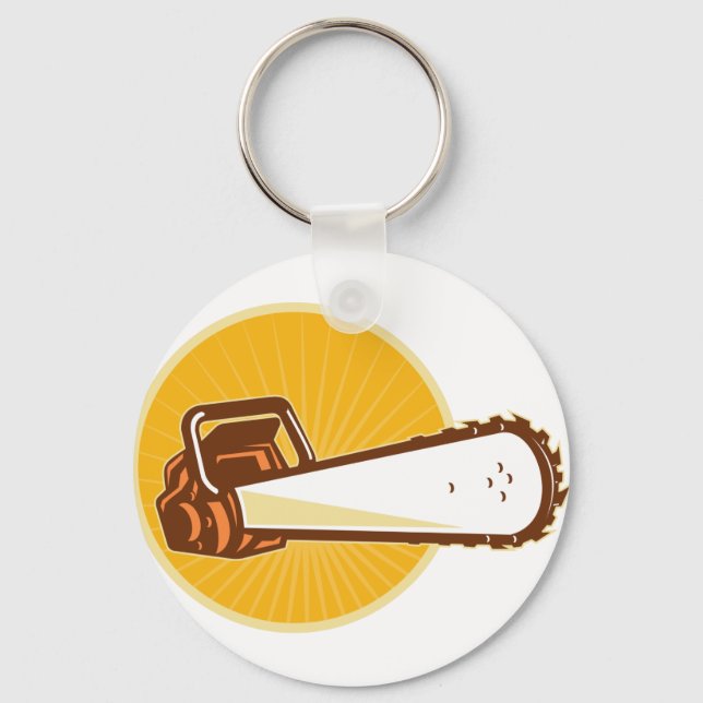 chainsaw front keychain (Front)