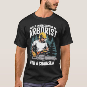 Chainsaw hero in forestry T-Shirt