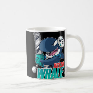 Chainsaw Killer Whale Costume Fun Orca Halloween Coffee Mug