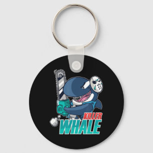 Chainsaw Killer Whale Costume Fun Orca Halloween Keychain