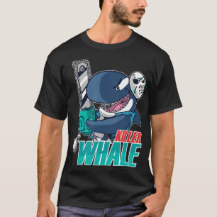 Chainsaw Killer Whale Costume Fun Orca Halloween T-Shirt