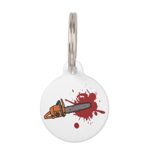 Chainsaw Massacre Pet ID Tag